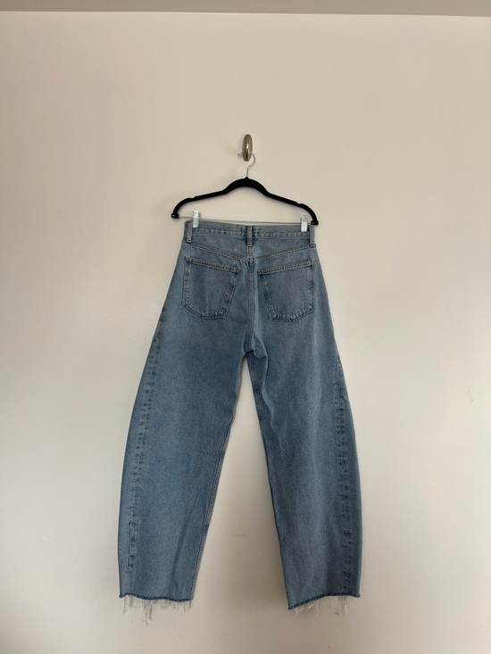 AGOLDE Luna High Rise Tapered Jeans Organic Cotton Light Wash Denim Size 28 - Picture 6 of 8